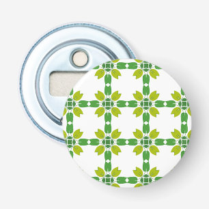 Leaf Pattern, Pattern Of Leaves, Green Leaves Bottle Opener