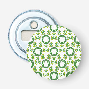 Leaf Pattern, Pattern Of Leaves, Green Leaves Bottle Opener