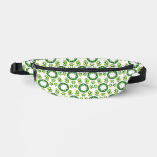 Leaf Pattern, Pattern Of Leaves, Green Leaves Bum Bags