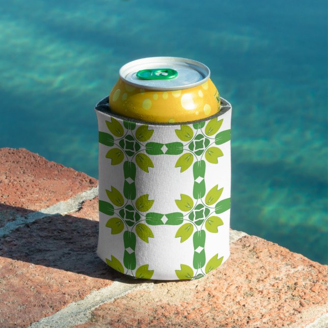 Leaf Pattern, Pattern Of Leaves, Green Leaves Can Cooler (In Situ Pool)