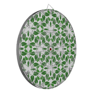 Leaf Pattern, Pattern Of Leaves, Green Leaves Dartboard