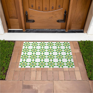 Leaf Pattern, Pattern Of Leaves, Green Leaves Doormat