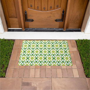 Leaf Pattern, Pattern Of Leaves, Green Leaves Doormat