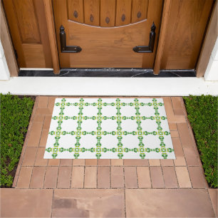 Leaf Pattern, Pattern Of Leaves, Green Leaves Doormat