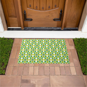 Leaf Pattern, Pattern Of Leaves, Green Leaves Doormat
