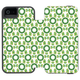 Leaf Pattern, Pattern Of Leaves, Green Leaves Incipio Watson™ iPhone 5 Wallet Case