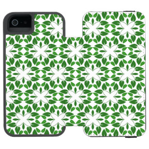 Leaf Pattern, Pattern Of Leaves, Green Leaves Incipio Watson™ iPhone 5 Wallet Case