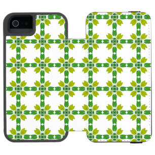 Leaf Pattern, Pattern Of Leaves, Green Leaves Incipio Watson™ iPhone 5 Wallet Case