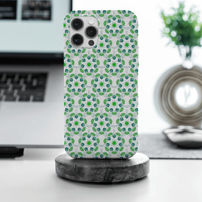 Leaf Pattern, Pattern Of Leaves, Green Leaves iPhone Case (Creator Uploaded)