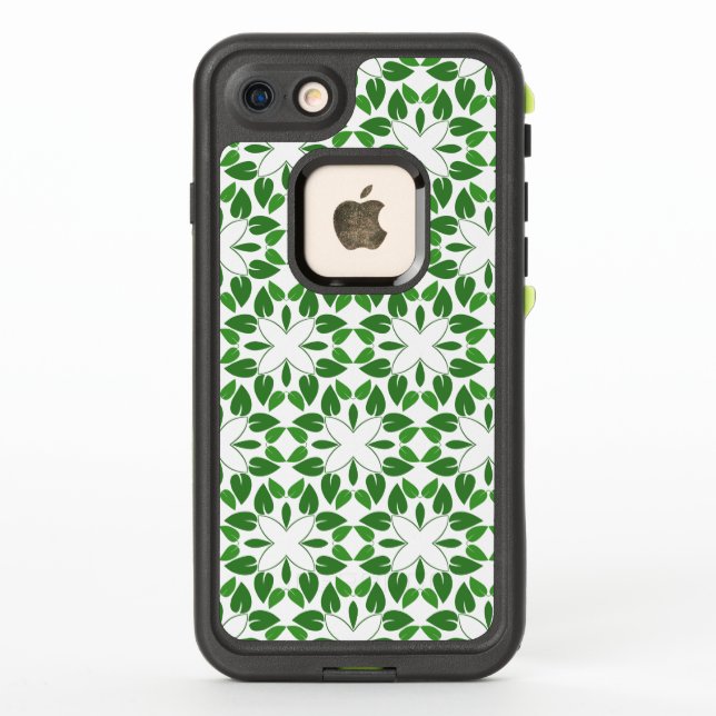 Leaf Pattern, Pattern Of Leaves, Green Leaves LifeProof iPhone Case (Back)