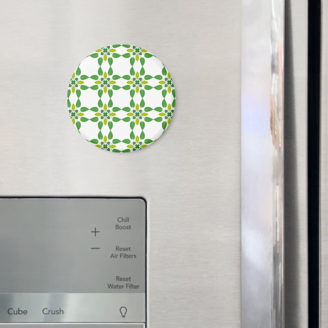 Leaf Pattern, Pattern Of Leaves, Green Leaves Magnet (In Situ (Fridge))