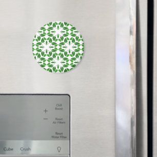 Leaf Pattern, Pattern Of Leaves, Green Leaves Magnet