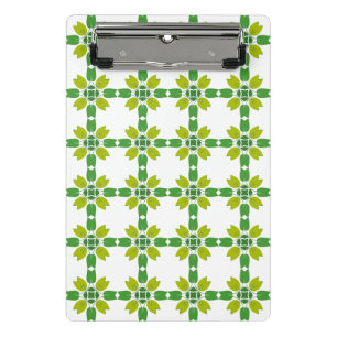 Leaf Pattern, Pattern Of Leaves, Green Leaves Mini Clipboard