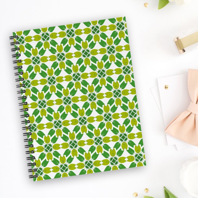Leaf Pattern, Pattern Of Leaves, Green Leaves Notebook (Creator Uploaded)