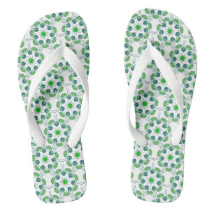 Leaf Pattern, Pattern Of Leaves, Green Leaves Thongs