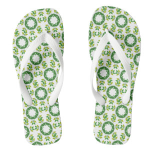 Leaf Pattern, Pattern Of Leaves, Green Leaves Thongs