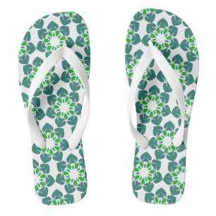 Leaf Pattern, Pattern Of Leaves, Green Leaves Thongs