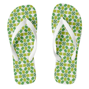 Leaf Pattern, Pattern Of Leaves, Green Leaves Thongs