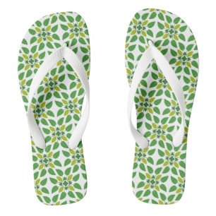 Leaf Pattern, Pattern Of Leaves, Green Leaves Thongs