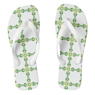 Leaf Pattern, Pattern Of Leaves, Green Leaves Thongs