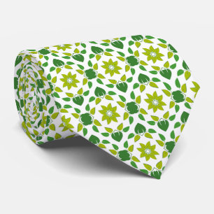 Leaf Pattern, Pattern Of Leaves, Green Leaves Tie