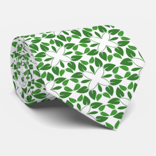 Leaf Pattern, Pattern Of Leaves, Green Leaves Tie