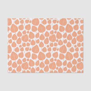 Leaf Pattern - Peach Tissue Paper