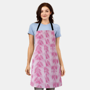 leaf Pattern, pink Apron