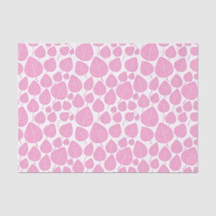 Leaf Pattern - Pink Tissue Paper