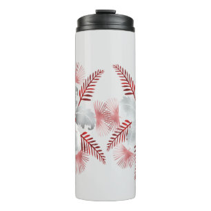 LEAF PATTERN.PNG THERMAL TUMBLER