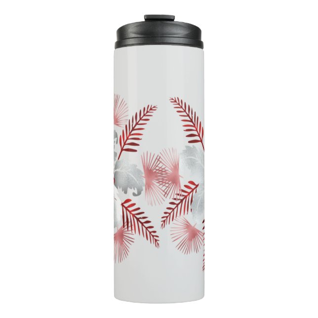 LEAF PATTERN.PNG THERMAL TUMBLER (Front)