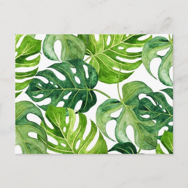 Leaf pattern postcard (Front)