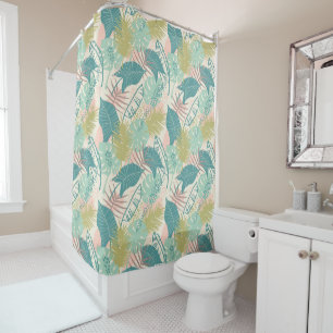 Leaf Pattern shower curtain