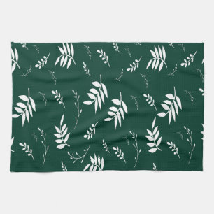 leaf pattern tea towel