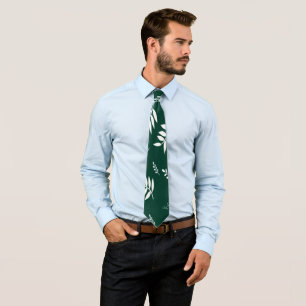 leaf pattern tie