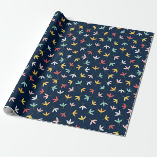 Leaf Pattern Wrapping Paper