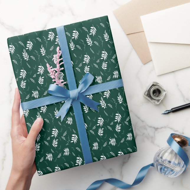 leaf pattern wrapping paper (Gifting)