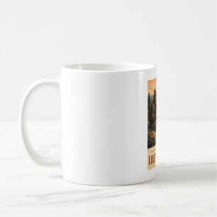 Leaf Peeping Season Bigfoot Vintage Travel Poster Coffee Mug
