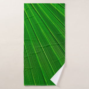 Leaf plant background palm green bath towel