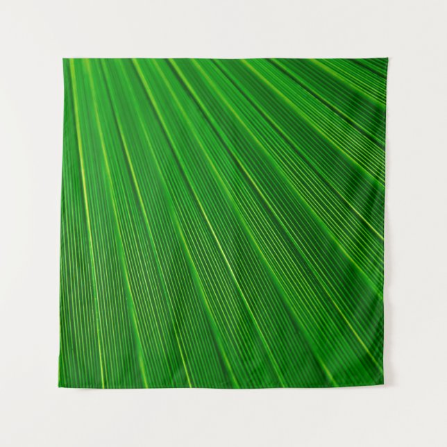 Leaf plant background palm green tapestry (Front)
