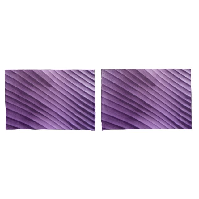 Leaf Purple Diagonal Pillowcase (Front-Set)