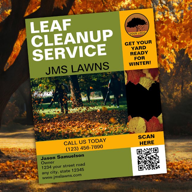 Leaf Raking and Cleanup Flyer (Creator Uploaded)