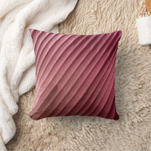 Leaf Red Diagonal Cushion