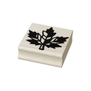 leaf rubber stamp