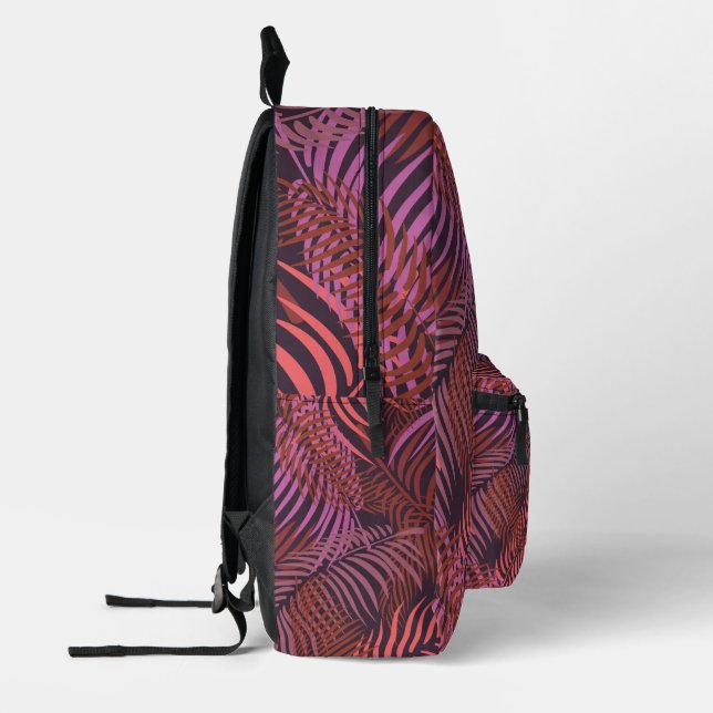 Leaf Seemless Pattern Printed Backpack (Left)