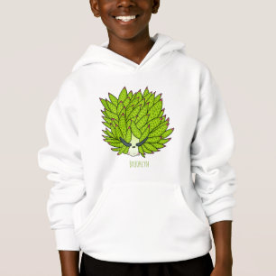 Leaf slug cartoon illustration