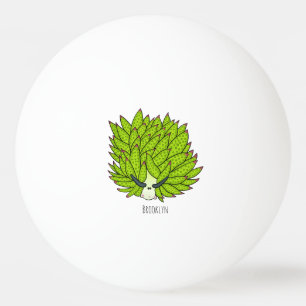 Leaf slug cartoon illustration ping pong ball