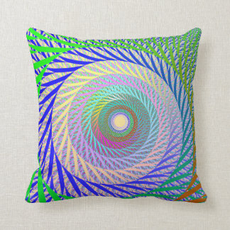 Leaf Spin Pastel Throw Pillow