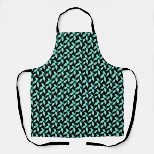 leaf stems intertwining into a pattern apron