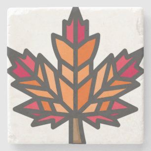 leaf stone coaster